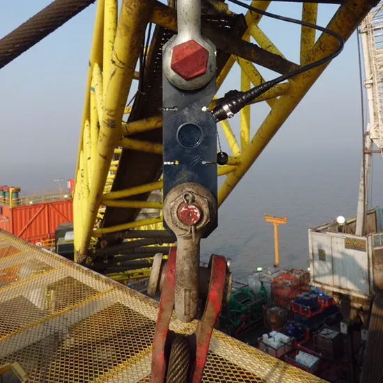 Plate ring type load cell sensor for crawler crane — a critical LMI component requiring regular calibration