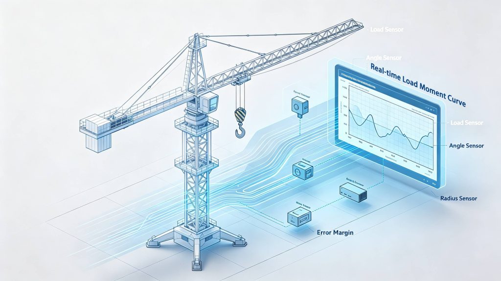 Precision load monitoring depends on calibrated sensors, stable data acquisition, and consistent error control across different working radii and load conditions.