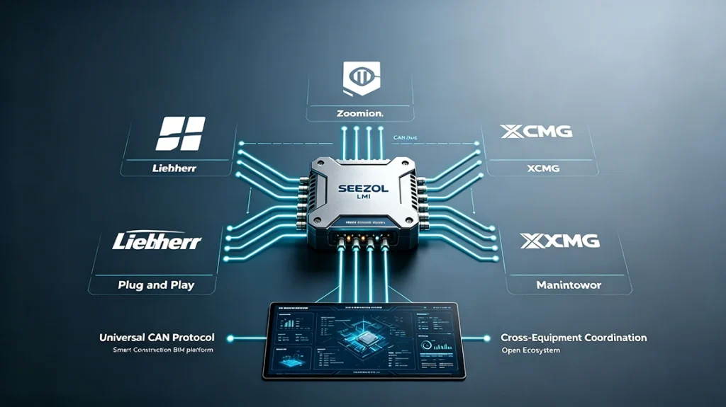 Standardized CAN bus architecture adapts to devices from various brands.