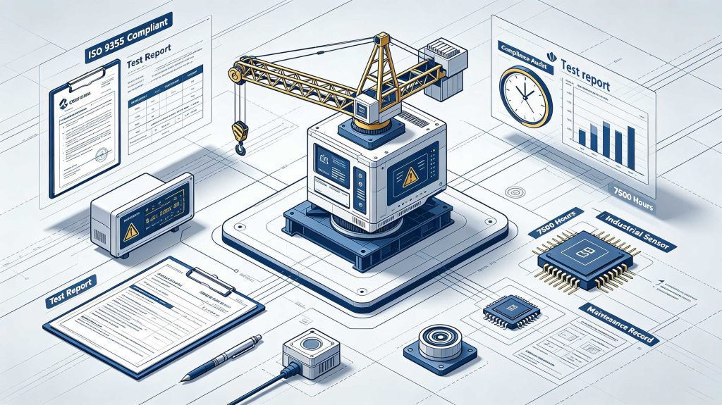 International projects should verify ISO 9355 compliance, test documentation, service life and calibration support before selecting a load moment indicator.