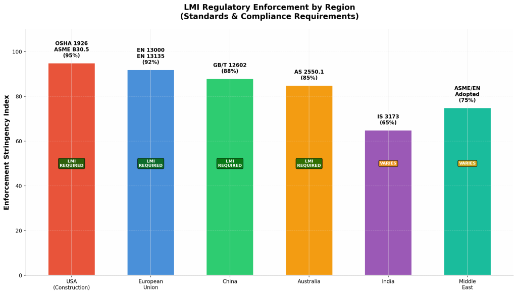 LMI Regulatory Enforcement by Region (Standards and Compliance Requirements)